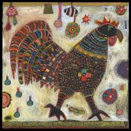Jill Mayberg: rooster 4 squares