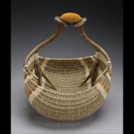 Leslee Burtt: LB14 Double Antler Hearth Basket
