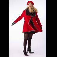 Norah Curtis: Red Long Swing Jacket