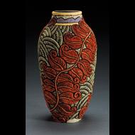 Deb LeAir: Red Fern Vase