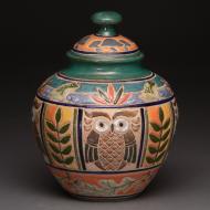 Cathra-Anne Barker: Northwoods Roundy Jar:  Eco-Narrative Series