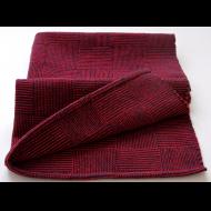 Beth Poirier: Handwoven Towel - Red and Black