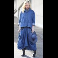 Jane Mohr: denium jacket / big poc skirt