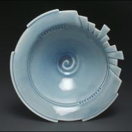 Linda Heisserman: Blue Art Deco Bowl