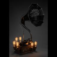 Mick Whitcomb: 1899 Edison Opera Phonograph Light Fixture