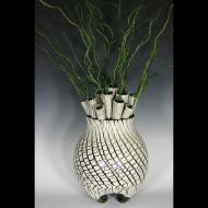 Erin Pietsch: crackle tubes vase