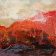 Michael Baggetta: Red square mt landscape (Untitled)