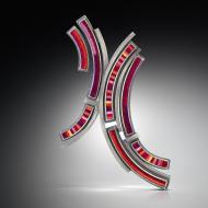 Michele Friedman: Fractured Circle Brooch