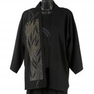 Billie Barthelemy: Kimono Jacket Hand-Embroidered and Leaf Stitched