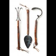Tuli Fisher: shagbark hickory handled garden tool set