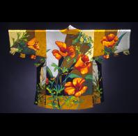 Mary Sly: California Poppy Silk Kimono 1