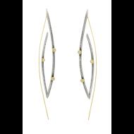 Carol Greiwe: diamond leaf earrings