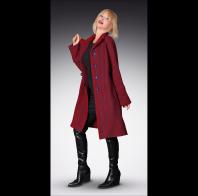 Karen Gelbard: Handwoven Red Wool Coat