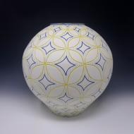 Matt Conlon: Round Vase with Flower Pattern