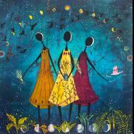 Lisa Telling Kattenbraker: 3 Graces - women holding things (Copy)