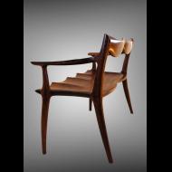 David Hentzel: Walnut love seat