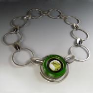 Amy Faust: Bottle and Bird Necklace