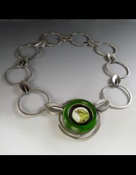 Amy Faust: Bottle and Bird Necklace
