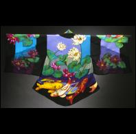 Mary Sly: Koi and Lotus Silk Kimono 1