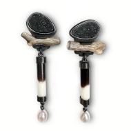 Beth Clark: Drusy Quill earring