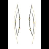 Carol Greiwe: diamond leaf earrings