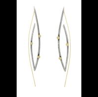 Carol Greiwe: diamond leaf earrings