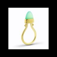 Carol Greiwe: chrysoprase tulip ring