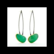 Carol Greiwe: chrysoprase earrings