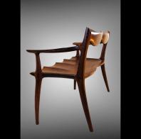 David Hentzel: Walnut love seat