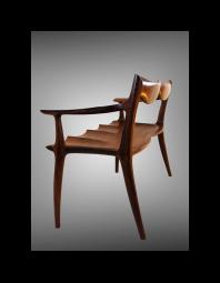 David Hentzel: Walnut love seat
