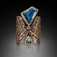 Tai Vautier: Blue topaz ring