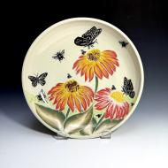 Ha Austin: Cone Flowers with Butterflies and Bees