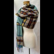 Julie Simpson: MOD Cashmere stripe Shawl